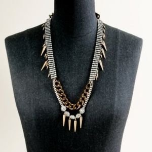 FENTON FALLON for J.Crew rhinestone chain necklace